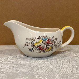 Vintage Alfred Meakin Flower Song Gravy Boat